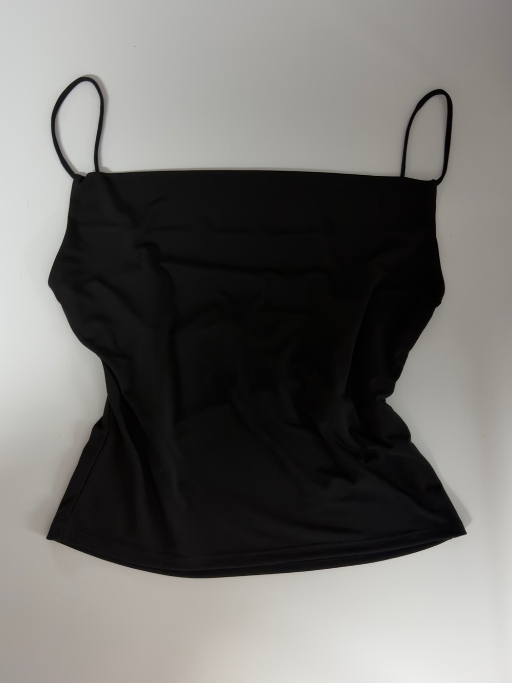 H&M Black Slim Spaghetti-Strap Open Back Camisole